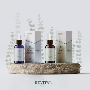 Soin complet cheveux à base d'un bain d'huile régénérant capillaire (à base d'huile de pépins de raisin, huile de sésame, huile de lentisque, huile de pépins de figue de barbarie à 15%, huile d'argan, huile de moutarde et huile de cresson)  contenance 30ml et d'un sérum capillaire hydratant et nourrissant (à base de huile de noix de coco fractionnée, huile de figue de barbarie à 15%, huile d'aloe vera, huile d'avocat et huile de pépins de raisin) contenance 30ml. Ce coffret 